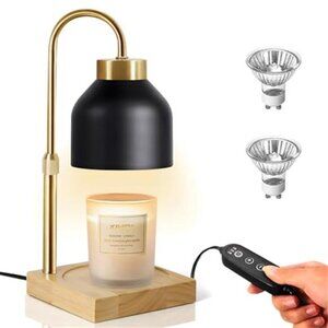 Electric Candle Warmer Lamp Adjustable Timer Dimming Home Scented Jar Candle